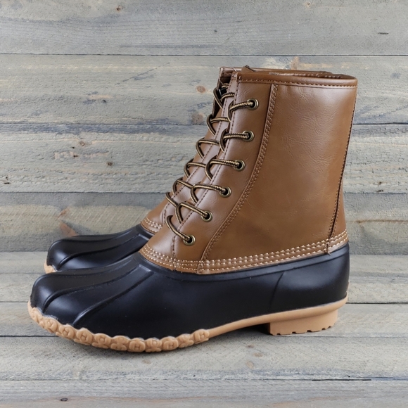 Khombu Shoes Khombu Mens Waterproof Duck Boots Faux Fur Lining